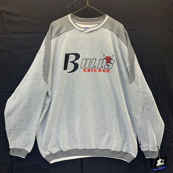 Vintage Chicago Bulls Sweatshirt Pullover Men's Medium NBA Embroidered - Picture 6 of 6